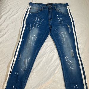 Paint Splatter Jeans